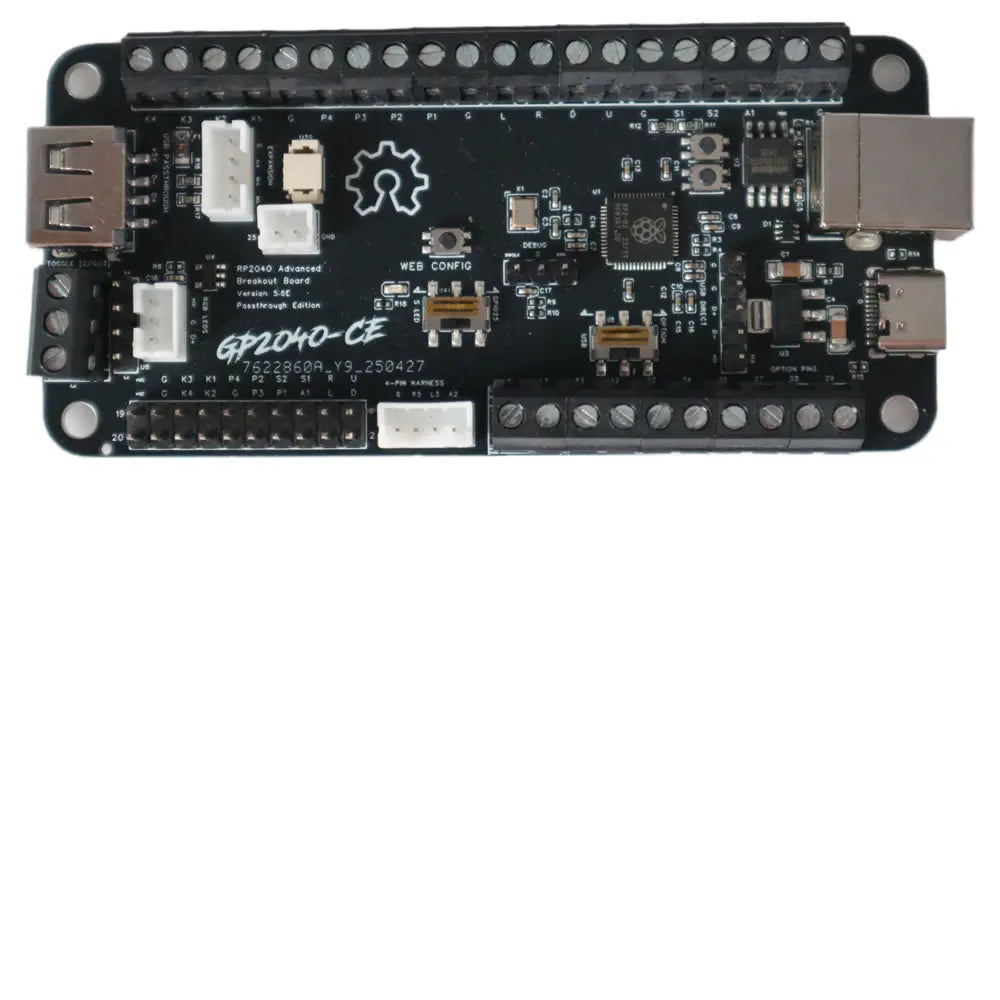 Arcade Game Controller Board Kit,RAC PICO Passthrough RP2040 Advanced Breakout Board,PC PS3 PS4 Switch SteamDeck MiSTer Android
