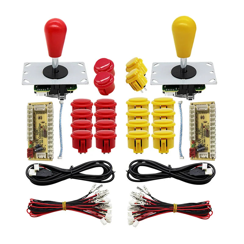 Arcade Joystick Kit 1 or 2 players copy sanwa Push button Zero Delay board For PC, PS3 and Pandora Games Portable retro controll