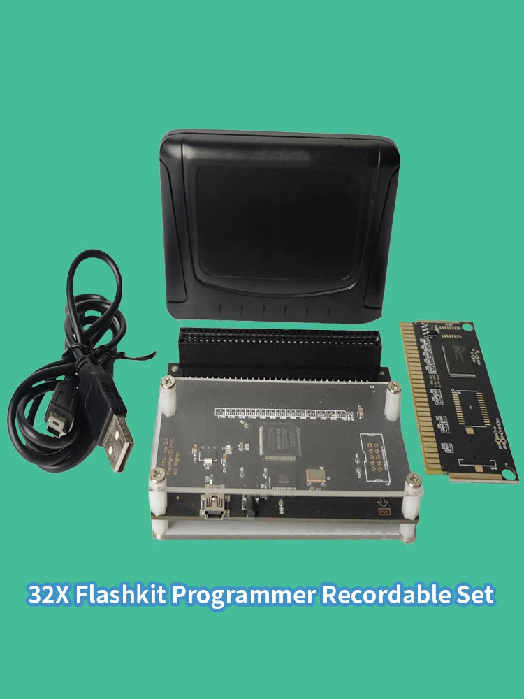 FlashKit Programmer 32X FlashKit Card For Sega 32X Video Game Console DIY Cartridge WIth 32X Game Card Kit