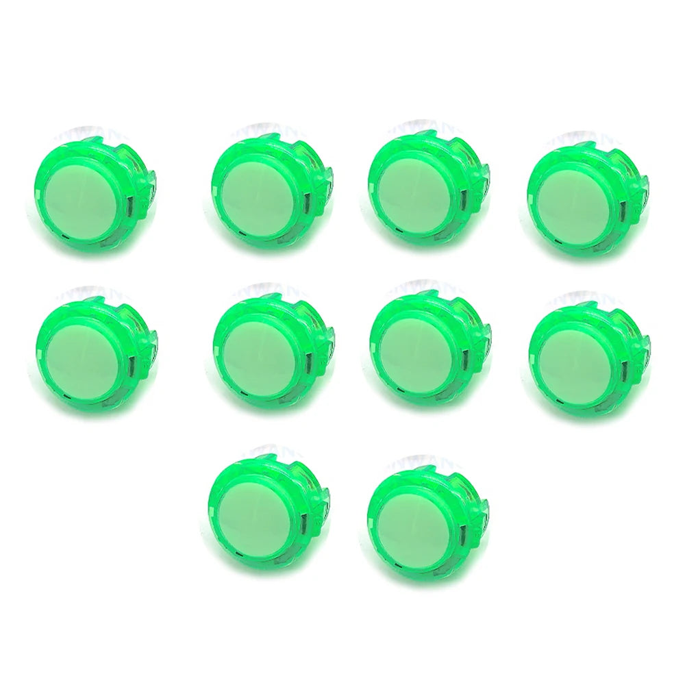 10x Clear Push Button 24mm 30mm Durable Multicade Video Game Console Copy Sanwa Obsc Hitbox Controller Tablero Arcade Pc Neo Geo