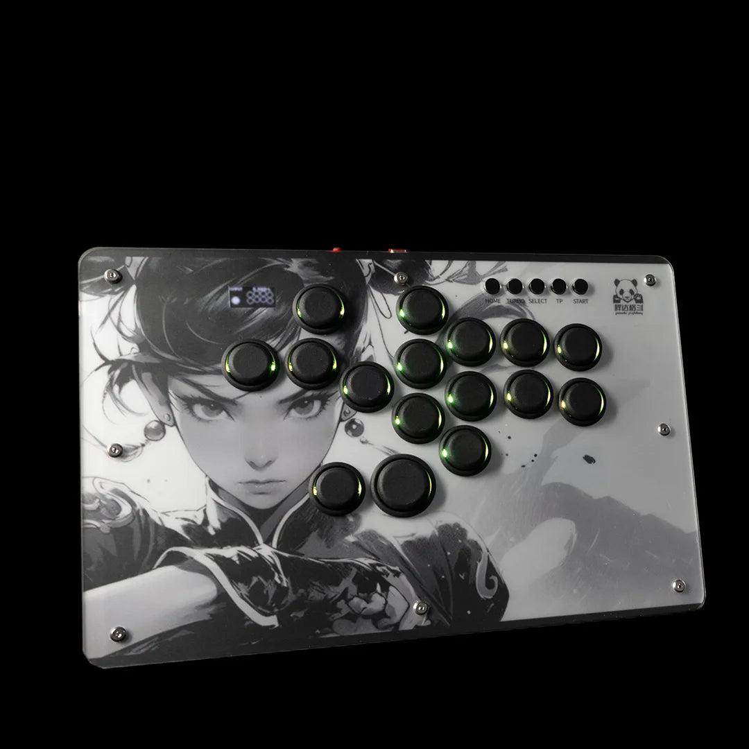 Panda Hitbox Deluxe Custom Panel Fighting Game Joystick Controller Arcade Fighting Stick For PS4/PS3/PC/Switch