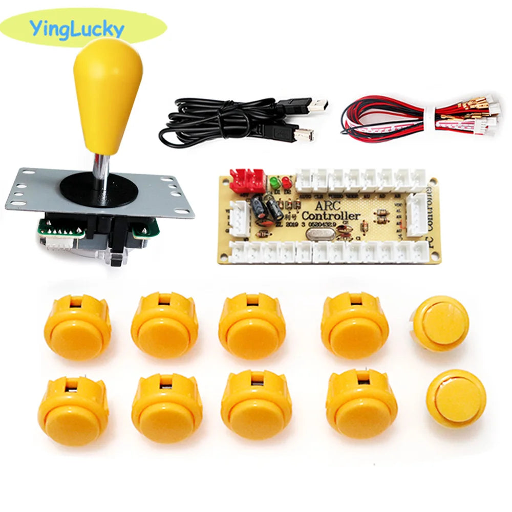 2 Player Arcade Zero Delay Kit USB Encoder for PC Raspberry Pi SANWA Push Button Joystick USB Arcade Cabinet Mando