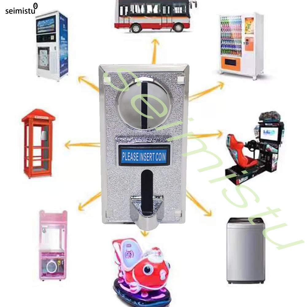 Multi-value coin acceptor Electronic Vending Machine Multi Coin Acceptor Selection Mechanism Arcade Game Ticket Roll Down 616