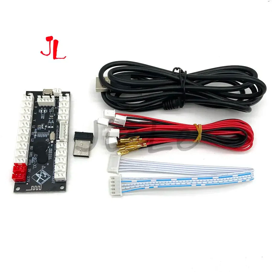 Wireless Arcade Game Controller, USB Encoder, Joystick Button, PS, DIY KIT, PS3, Android, Raspberry Pi, PC, Zero Delay, 2.4G,New