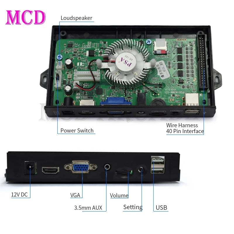2023 Newest Pandora Game Box SEGA 8800 In 1 Game PCB Board 40P Home To Jamma Arcade Cartridge HDMI VGA Motherboard