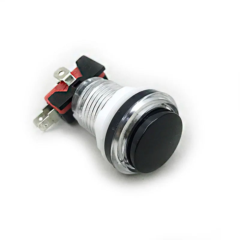 Arcade Button 5 Colors LED Light 33mm Microswitch Snap Round Reset Momentary Black Cover For Pandora Game Parts