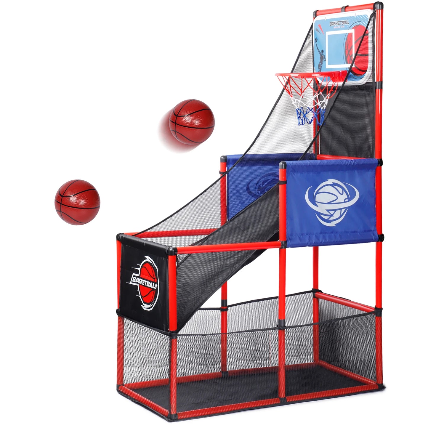 Arcade Basketball Game Set with Balls and Hoop,For Boys&Girls,Indoor Outdoor Toy,Ideal for Competition,Halloween/Christmas