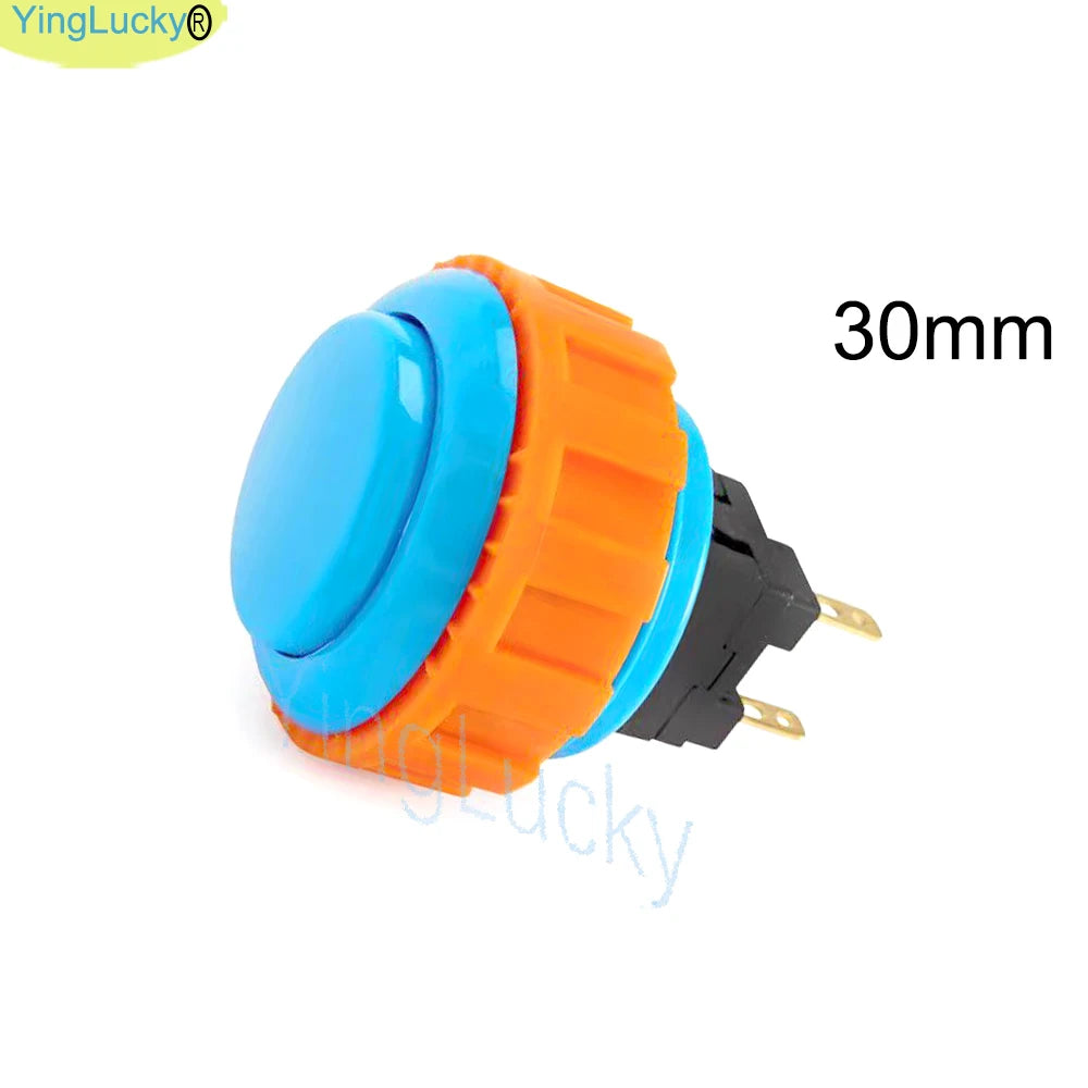 SANWA OBSN 30mm 24mm Original Japan SCREW Type Round Push Button Arcade Zero Delay For PC Joystick PS3 XBOX Arcade Game Machine