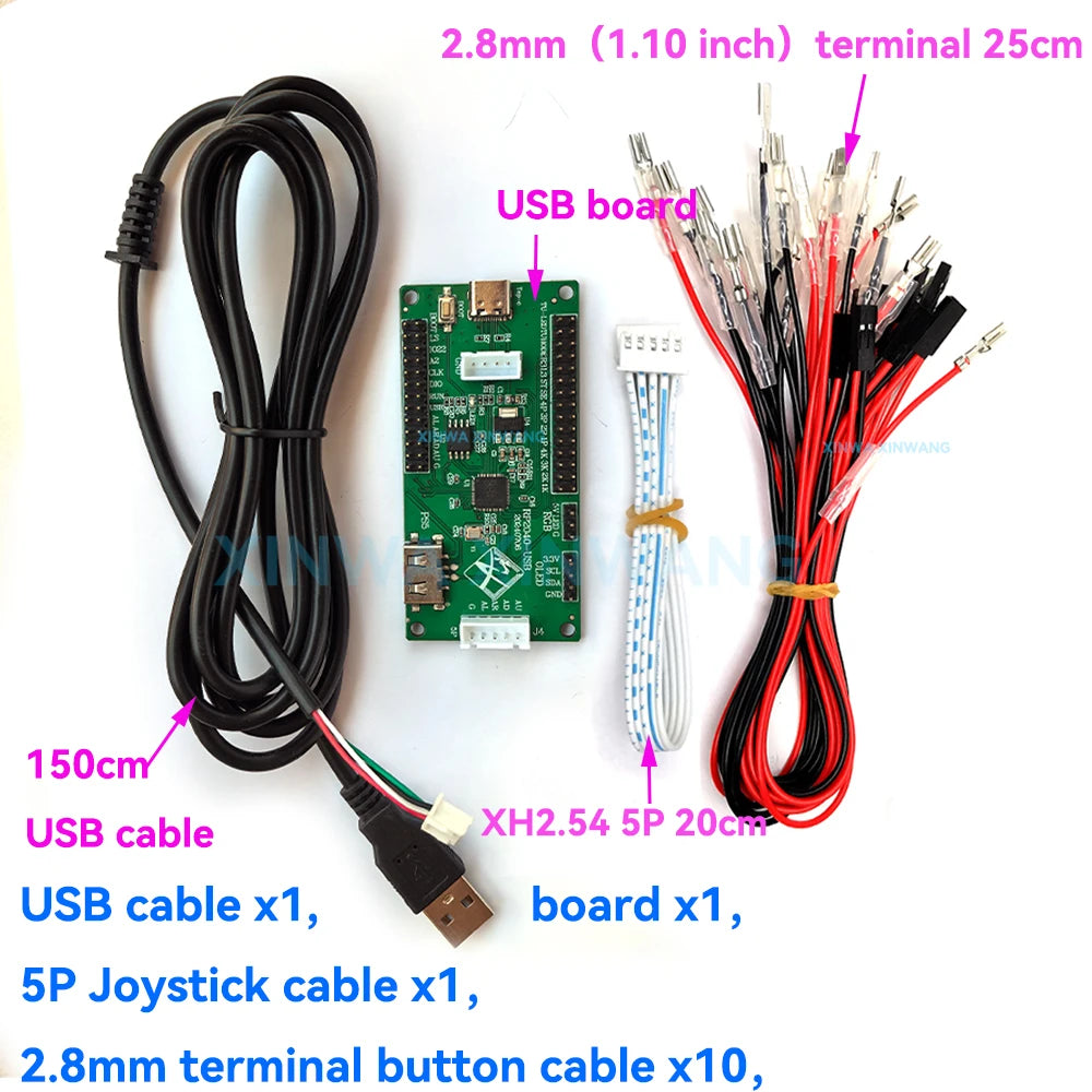 USB Zero Delay Encoder Joystick Hitbox Raspberry Pi PICO Development Board Arcade Game Controller For Xboxone Ps5 PS4 PC Switch