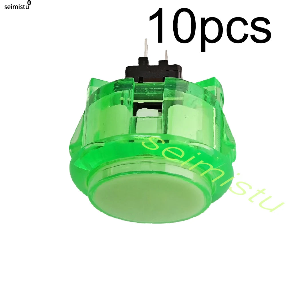10pcs Clear Push Button 24mm 30mm Durable Multicade Video Game Console Copy Sanwa Obsc Hitbox Controller Tablero Arcade Pc Neo G
