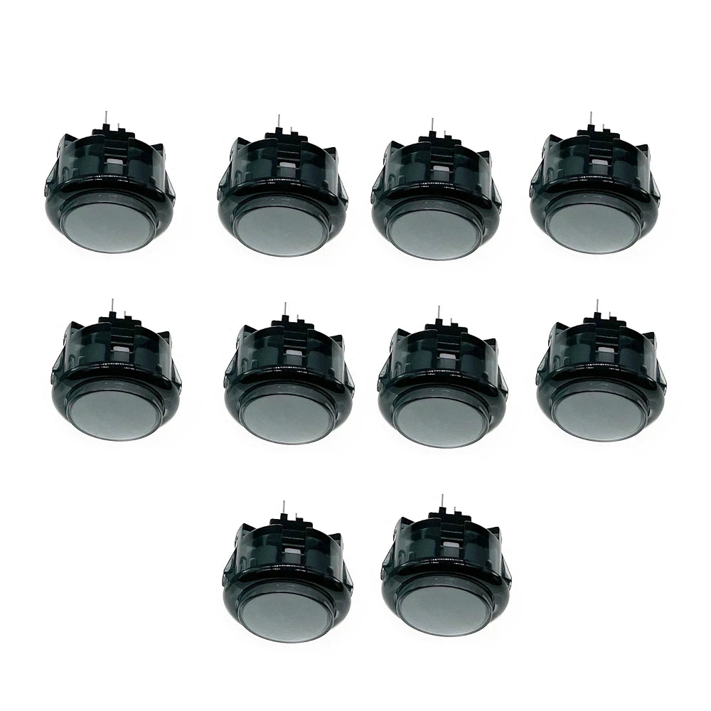 10x Clear Push Button 24mm 30mm Durable Multicade Video Game Console Copy Sanwa Obsc Hitbox Controller Tablero Arcade Pc Neo Geo