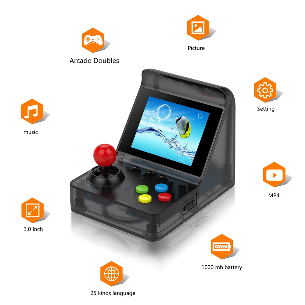 ANBERNIC ARCADE MINI 32 Bit Mini Arcade Handheld Retro Game Console Portable Classic Gaming Player 500 Games Kids Gifts