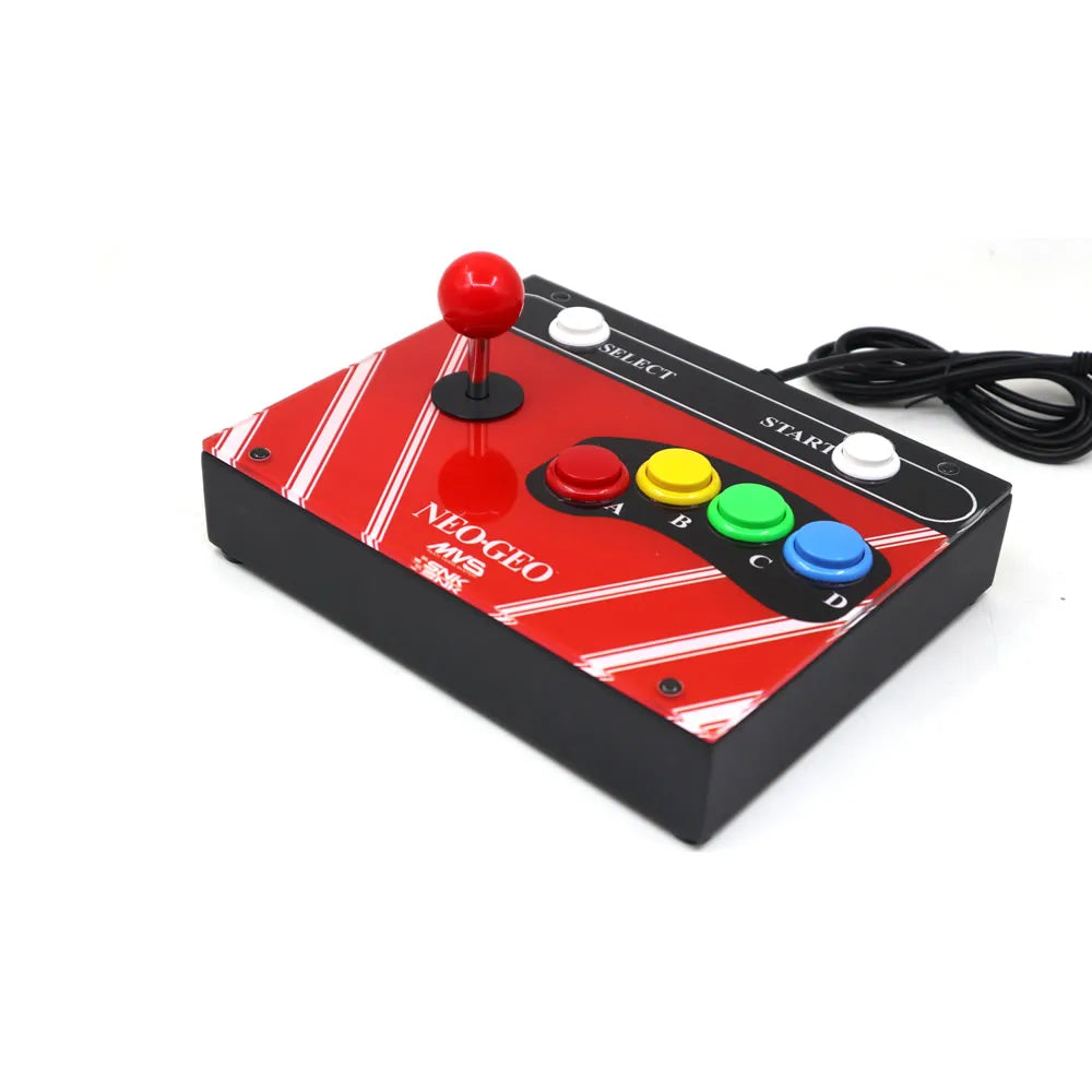 Arcade Games RAC-J600S NEO 6 Buttons 15Pin Hitbox Games Stick Arcades Joysticks Console Artwork Panel For Neo Geo AES MVS CD