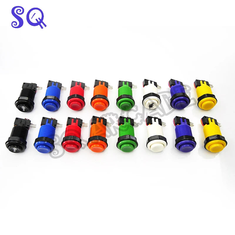 Happ Arcade Multicade Push Buttons Durable Jamma Game Switch Durable 8 Clolors Orange Purple Bartop Machine