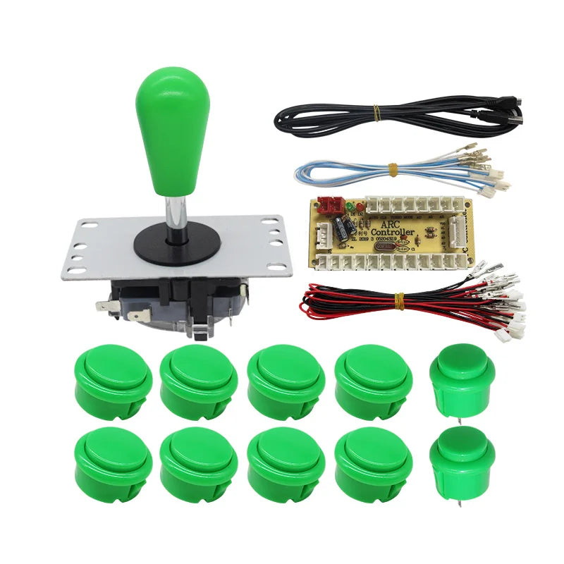 Arcade Joystick Kit 1 or 2 players copy sanwa Push button Zero Delay board For PC, PS3 and Pandora Games Portable retro controll