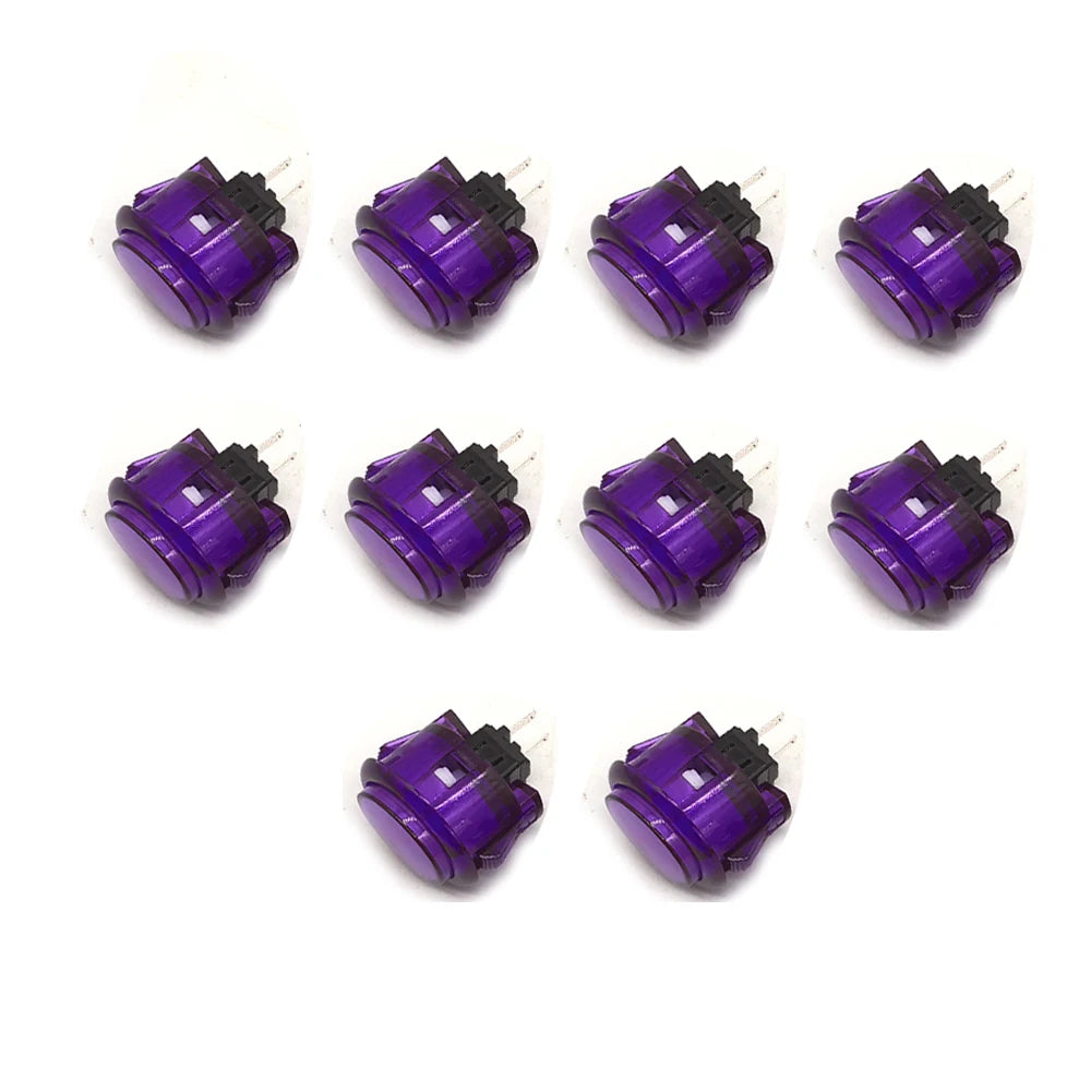 10x Clear Push Button 24mm 30mm Durable Multicade Video Game Console Copy Sanwa Obsc Hitbox Controller Tablero Arcade Pc Neo Geo