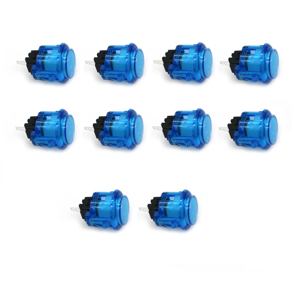 10x Clear Push Button 24mm 30mm Durable Multicade Video Game Console Copy Sanwa Obsc Hitbox Controller Tablero Arcade Pc Neo Geo