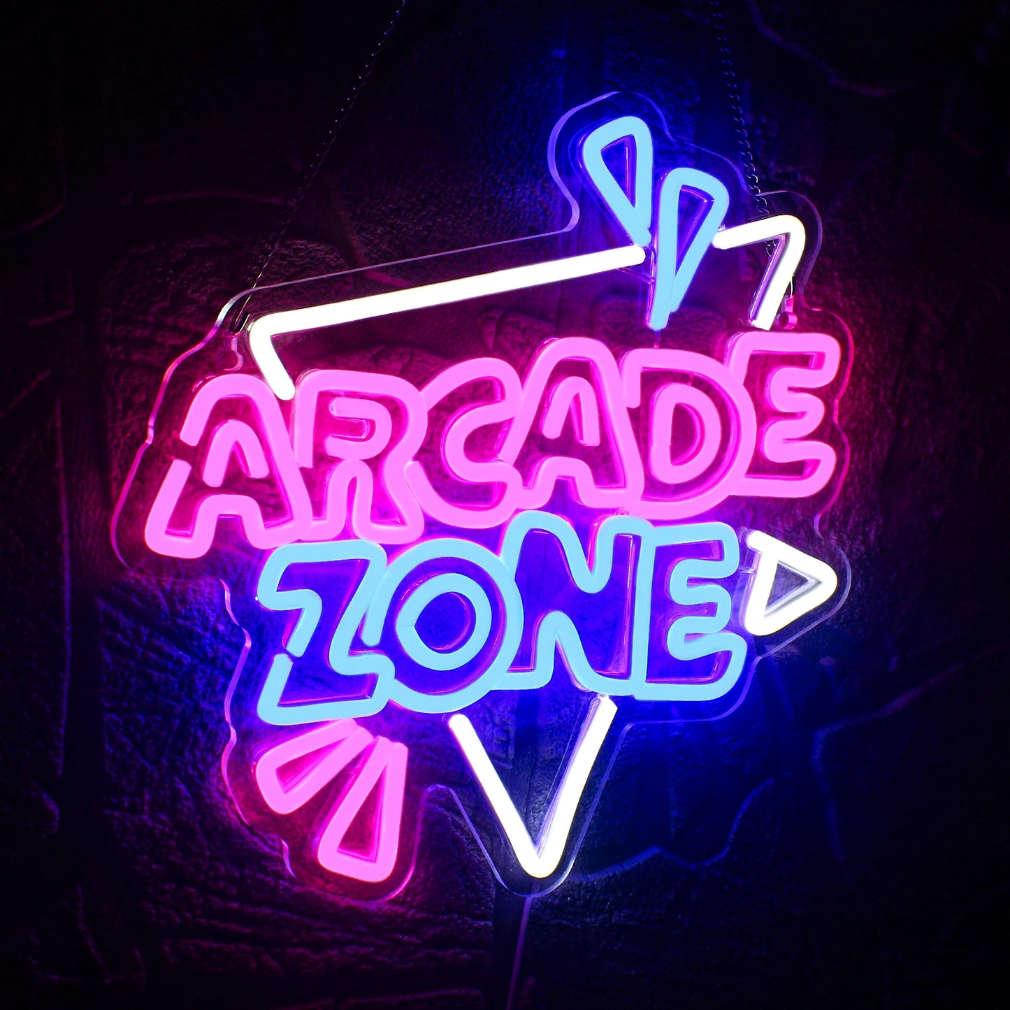 Arcade Zone Neon Led Sign Retro Game Room Decoration Home Bedroom Bar Party Gaming Club Art Wall Light Up Signs Gift For Gamer