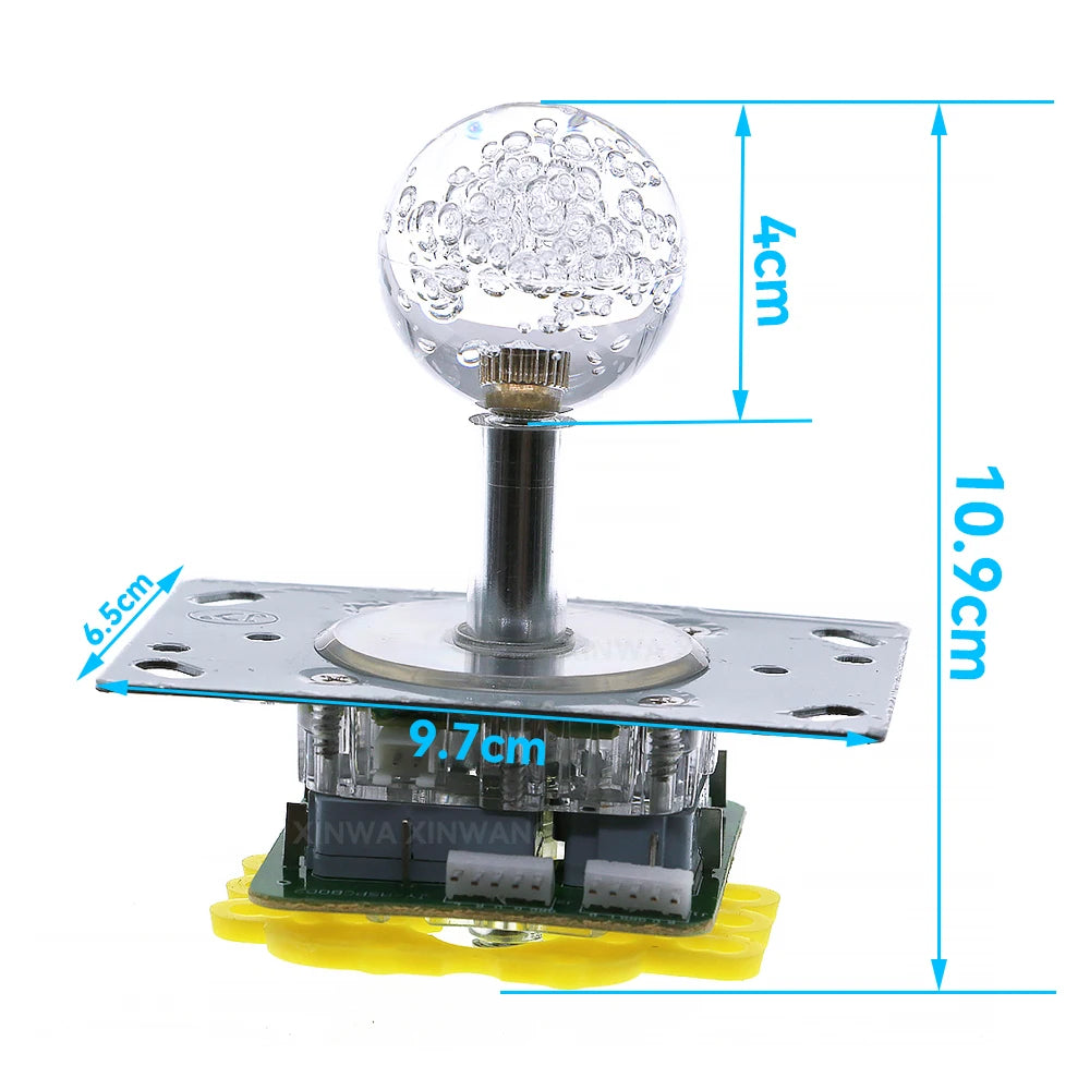 12V LED Joystick Colorful Illuminated Light Switchable 4 To 8 Way Controller For Arcade Fishing Crane Claw Game Vending Machine
