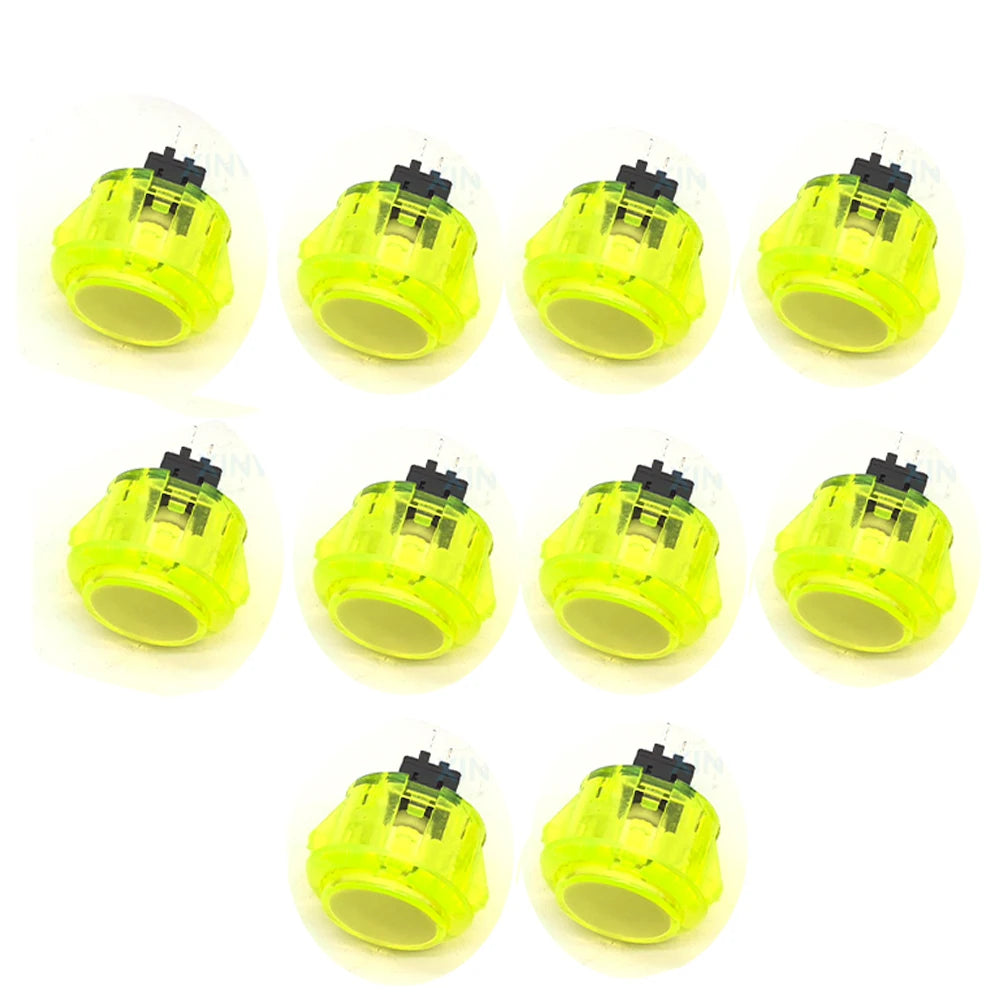 10x Clear Push Button 24mm 30mm Durable Multicade Video Game Console Copy Sanwa Obsc Hitbox Controller Tablero Arcade Pc Neo Geo