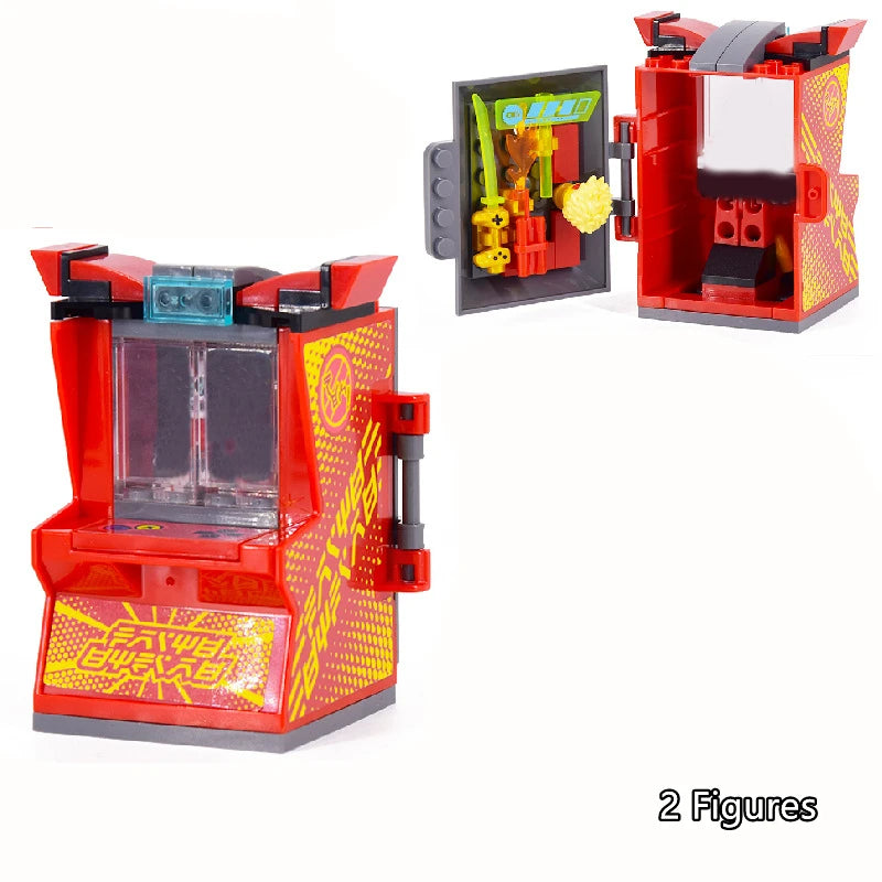 4 Types Retro Mini Arcade Game Console Building Blocks KAI JAY ZANE Model Bricks Kids Kits Gift for Children