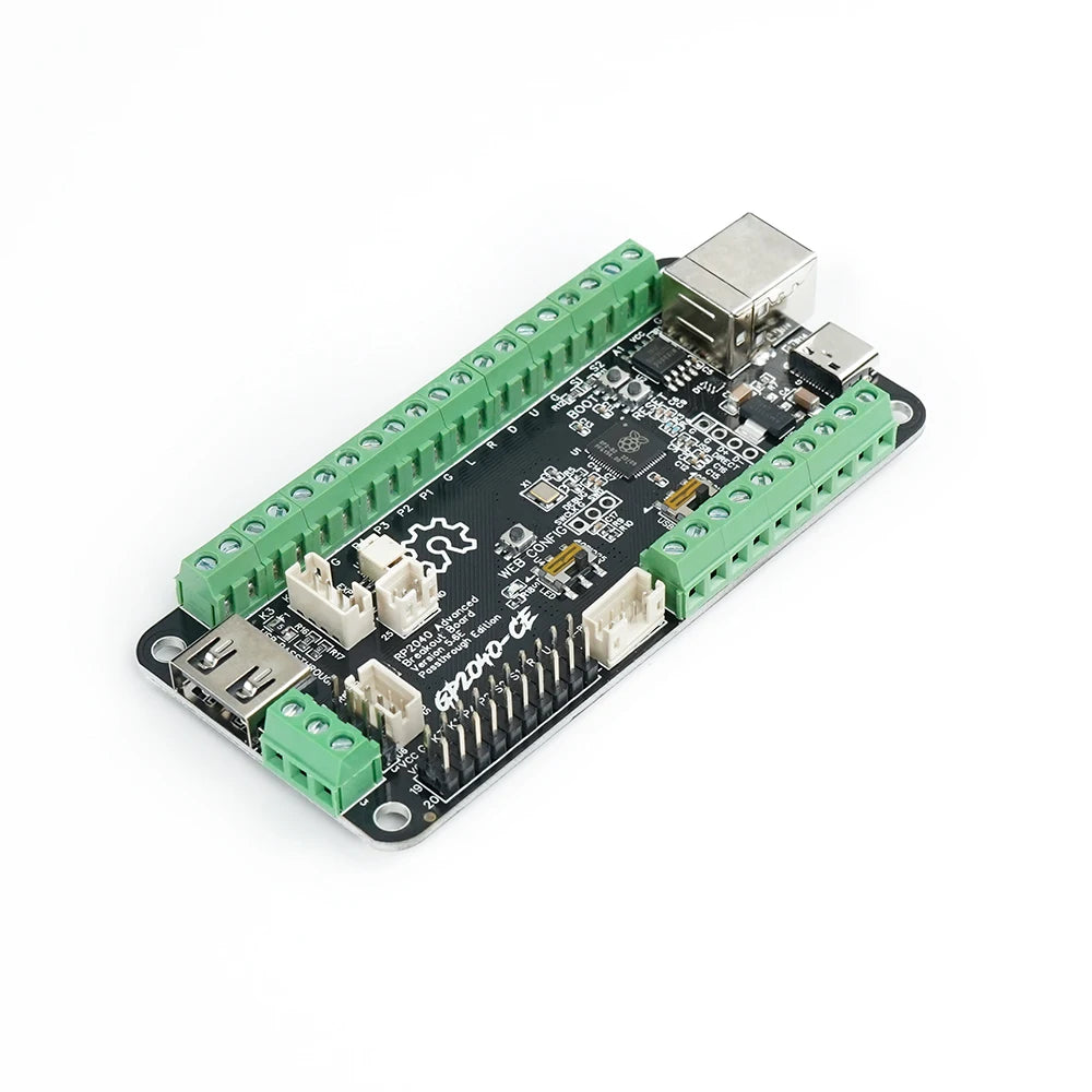 Rp2040 Advanced V5.6E USB Breakout Board Passthrough Edition Arcade Fight Stick Hitbox Buttons Style For PC/PS4/NS/PS5