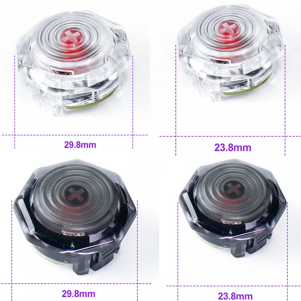Arcade Fighting Keyboard Crystal Buckle Buttons Ultra-slim Design Professional Response Kailh Choc V2 Low Profile Switch For Hit