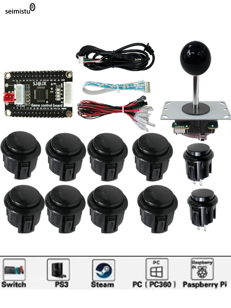 Arcade Joystick Copy Sanwa Neo Geo Arcade Game Diy Kit Raspberry Pi XBOX360 Android PS3 In 1 Usb Controller Zero Delay Board