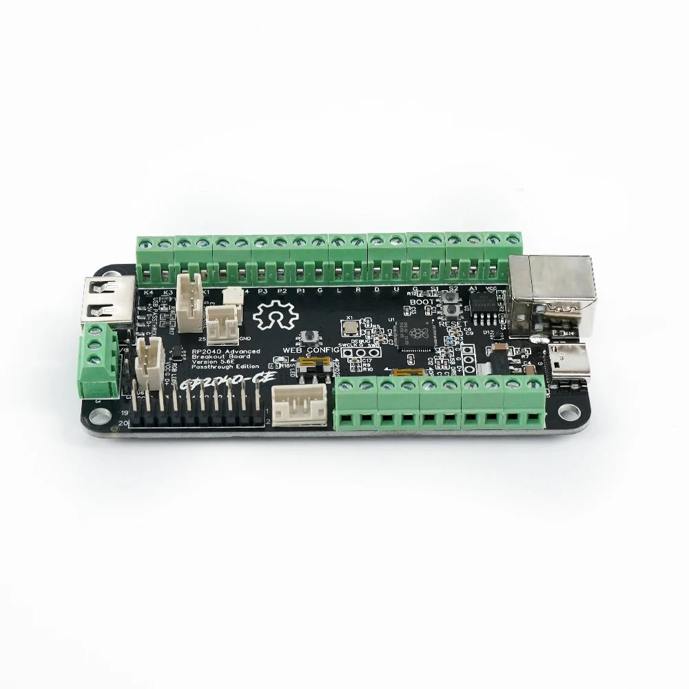Rp2040 Advanced V5.6E USB Breakout Board Passthrough Edition Arcade Fight Stick Hitbox Buttons Style For PC/PS4/NS/PS5