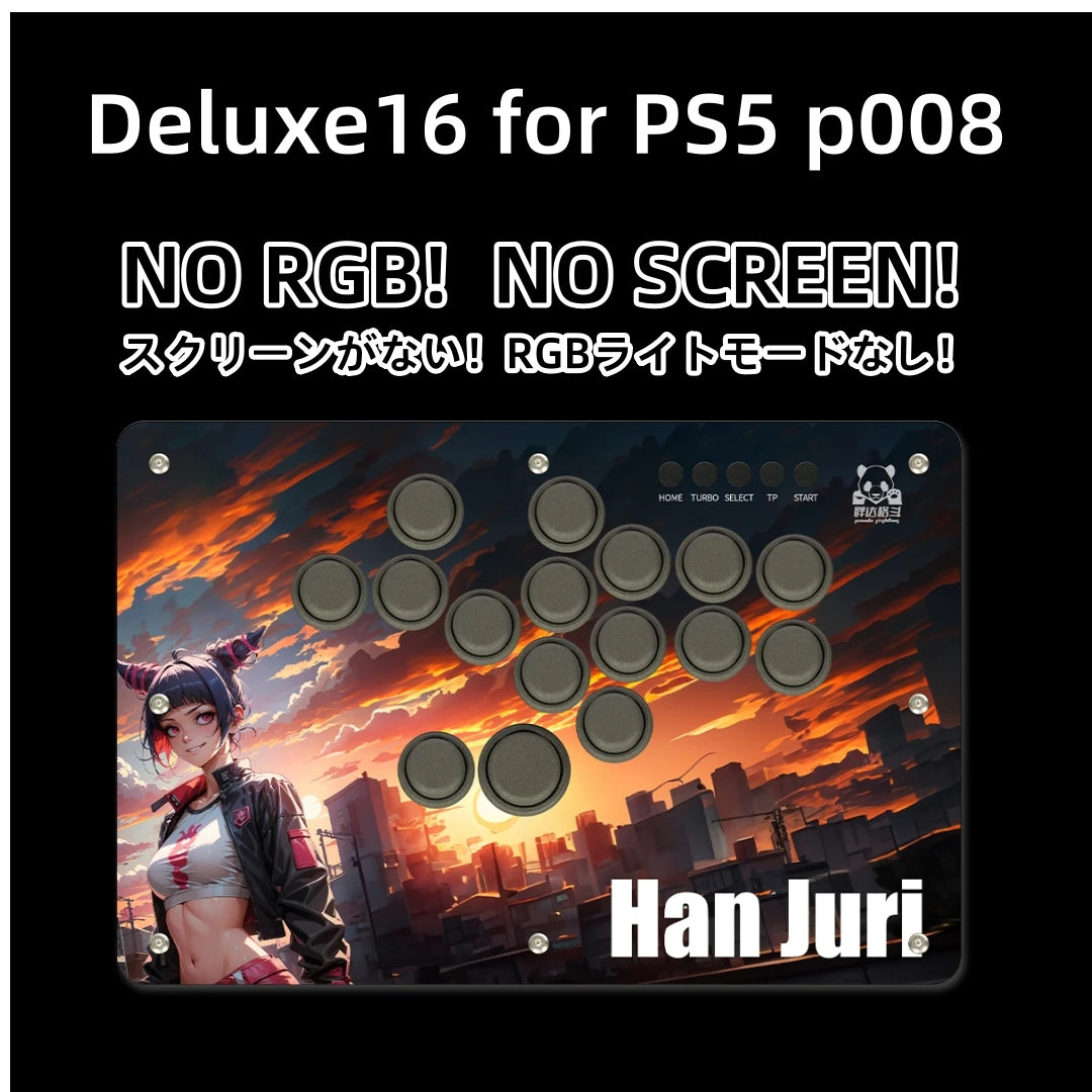 Panda Hitbox Deluxe Custom Panel Fighting Game Joystick Controller Arcade Fighting Stick For PS4/PS3/PC/Switch