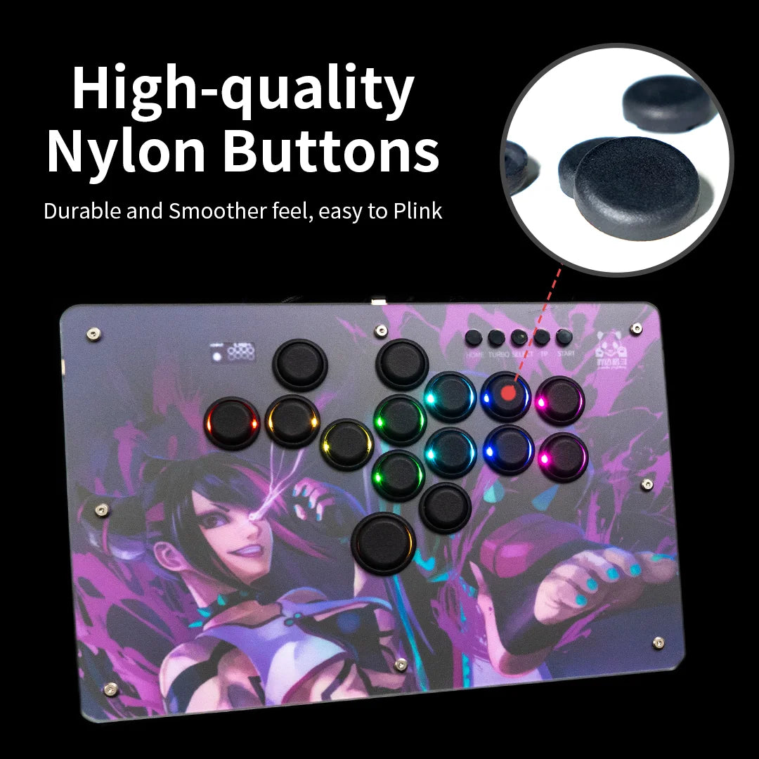 Panda Hitbox Deluxe Custom Panel Fighting Game Joystick Controller Arcade Fighting Stick For PS4/PS3/PC/Switch
