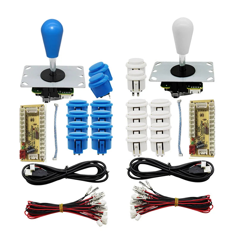 Arcade Joystick Kit 1 or 2 players copy sanwa Push button Zero Delay board For PC, PS3 and Pandora Games Portable retro controll
