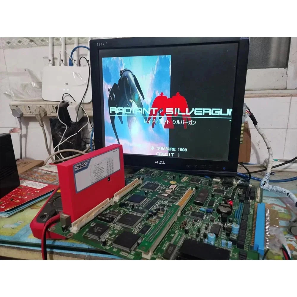 STV MULTIGAME CARTRIDGE 8 IN 1 Rrtro Arcade Game PCB