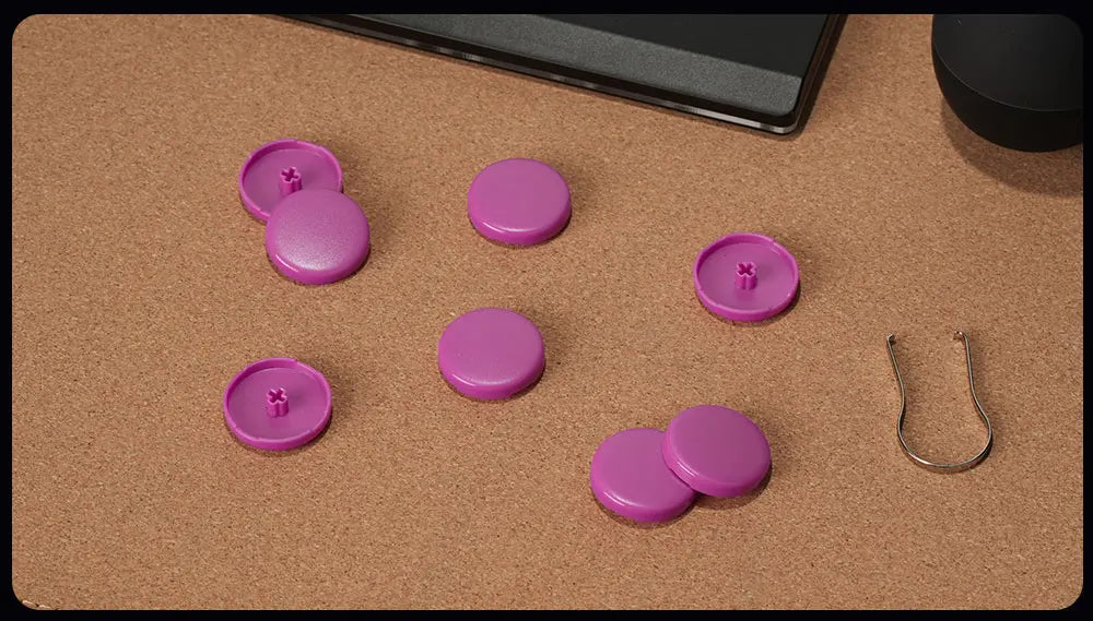 Haute42 23.5mm Hitbox Button Caps For Leverless Arcade Controller 8Pcs Cross Keycaps For Hitbox Controller LP Switches Cap