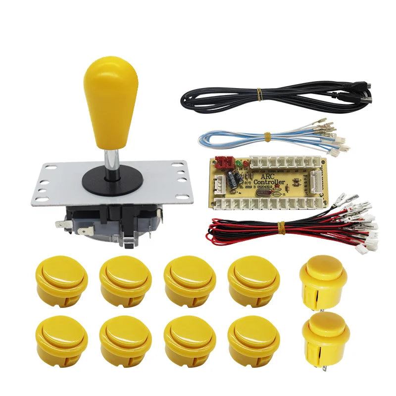 Arcade Joystick Kit 1 or 2 players copy sanwa Push button Zero Delay board For PC, PS3 and Pandora Games Portable retro controll