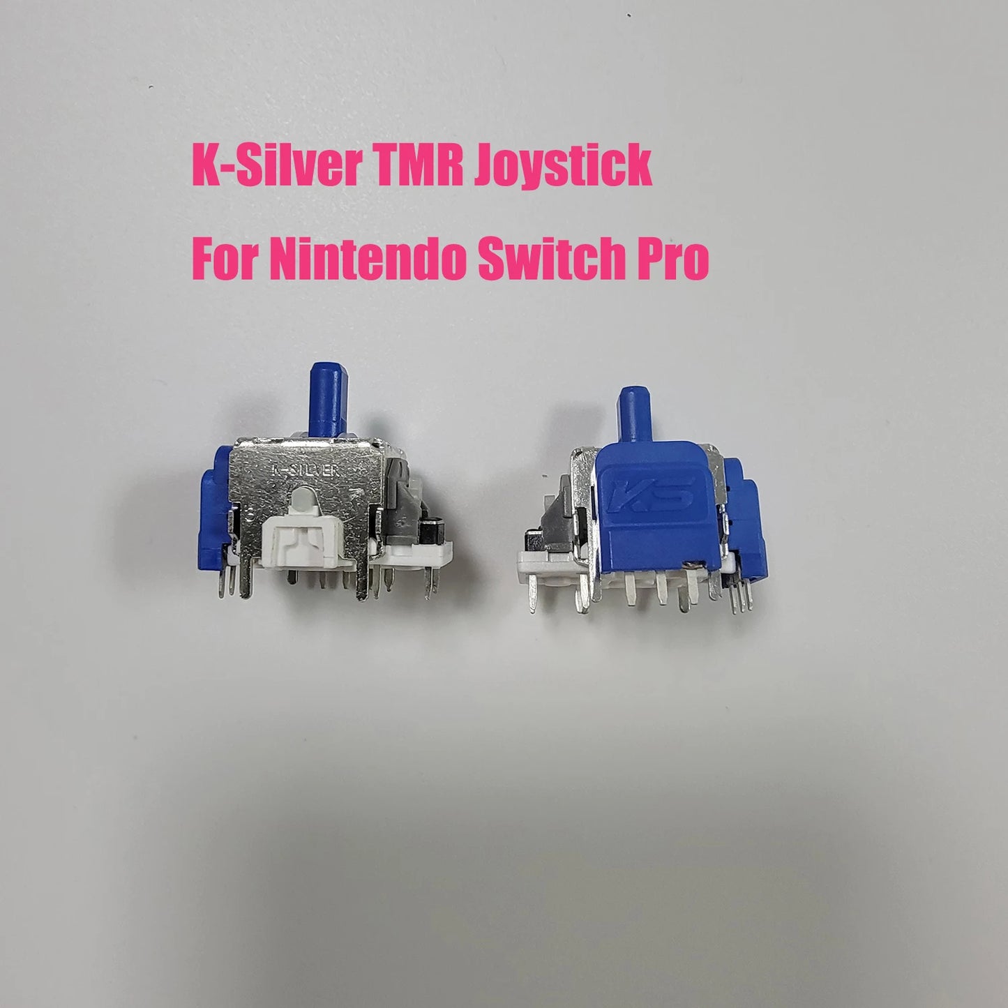 2PCS K-Silver JS13 Pro TMR Joystick for Switch Pro PS5 PS4 Xbox Series Xbox Elite 2 Replacement 3D Analog ThumbStick Anti-Drift