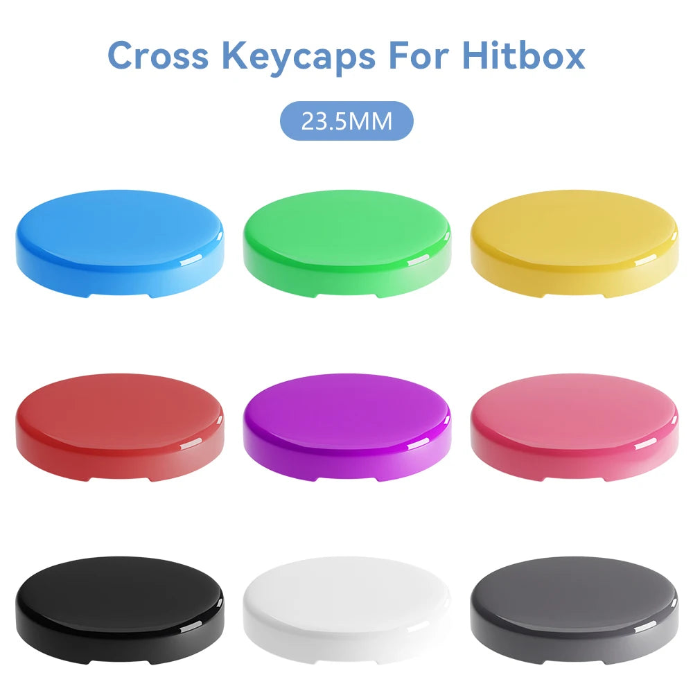 Haute42 23.5mm Hitbox Button Caps For Leverless Arcade Controller 8Pcs Cross Keycaps For Hitbox Controller LP Switches Cap