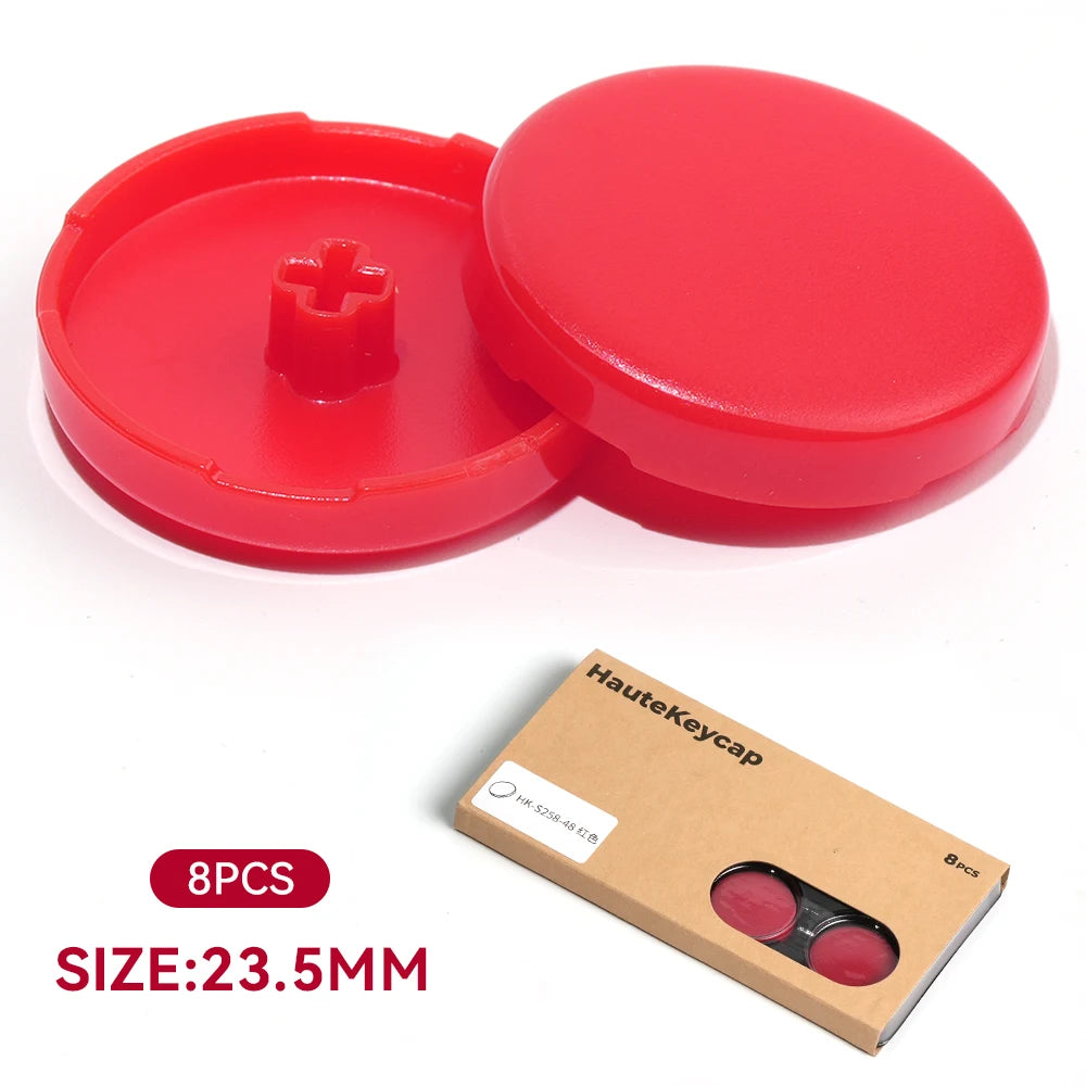 Haute42 23.5mm Hitbox Button Caps For Leverless Arcade Controller 8Pcs Cross Keycaps For Hitbox Controller LP Switches Cap