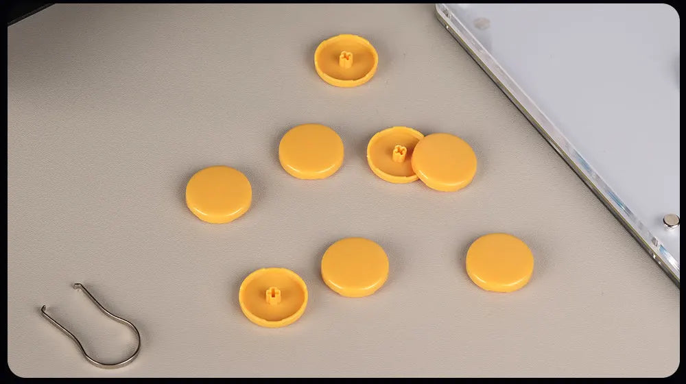 Haute42 23.5mm Hitbox Button Caps For Leverless Arcade Controller 8Pcs Cross Keycaps For Hitbox Controller LP Switches Cap