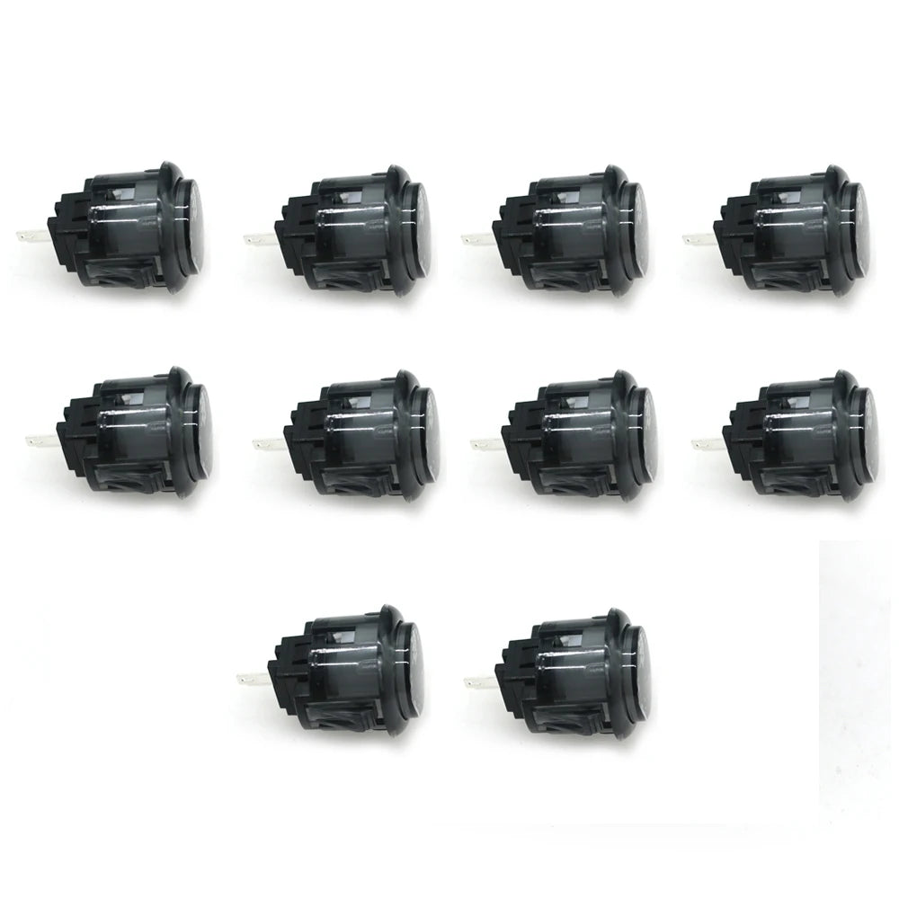 10x Clear Push Button 24mm 30mm Durable Multicade Video Game Console Copy Sanwa Obsc Hitbox Controller Tablero Arcade Pc Neo Geo