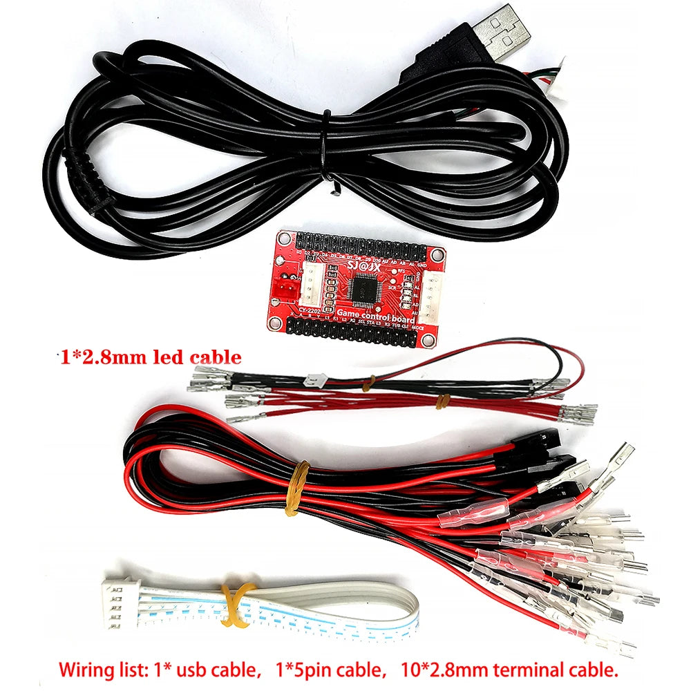 Arcade USB Board Encoder Zero Delay Joystick Controller Cable For PC PS3 SWITCH Raspberry Pi Sanwa Hitbox Game Machine DIY