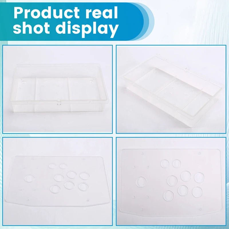 B50B-DIY Arcade Joystick Acrylic Panel Case For Arcade Game Machine DIY Can Be Installed Joystick Button For Retro Video Game