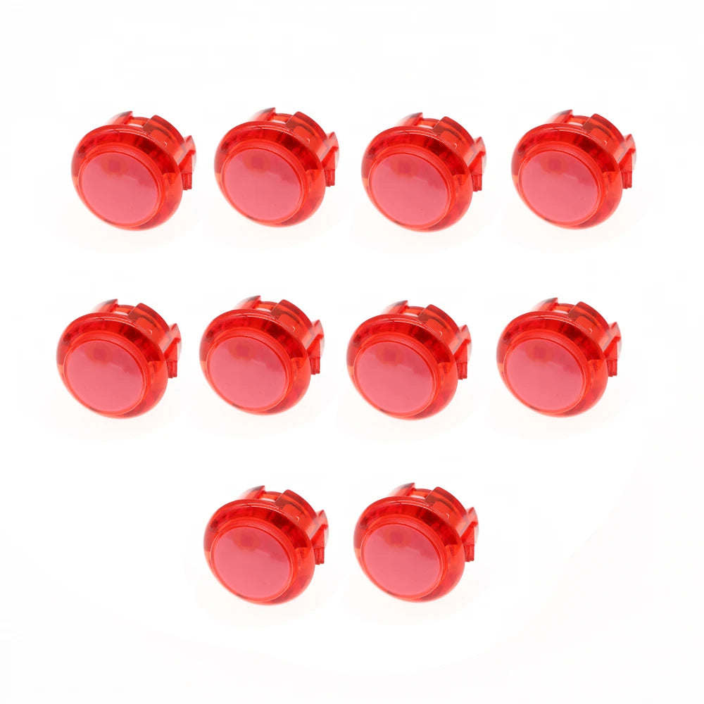 10x Clear Push Button 24mm 30mm Durable Multicade Video Game Console Copy Sanwa Obsc Hitbox Controller Tablero Arcade Pc Neo Geo