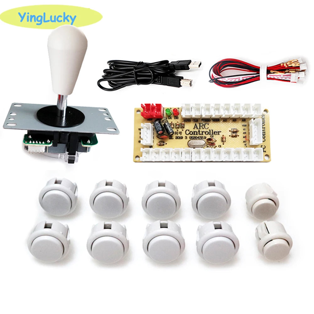 2 Player Arcade Zero Delay Kit USB Encoder for PC Raspberry Pi SANWA Push Button Joystick USB Arcade Cabinet Mando