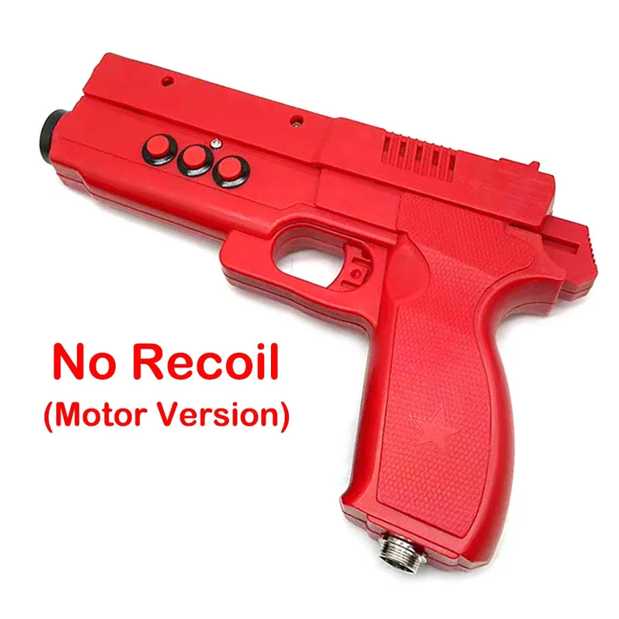 DIY Arcade Simulated Shooting Controller USB Light Gun with 4 LED Sensor Motor/Electromagnet Vibration for PC Game Time Crisis 3