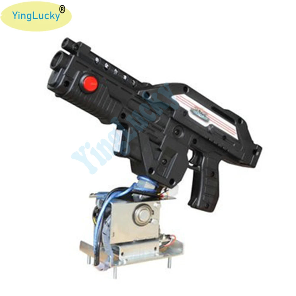 Arcade Machine 12v gun Aliens War Shooting Game Video Simulator with electromagnetic valve with USB Digital Count Vibration conn