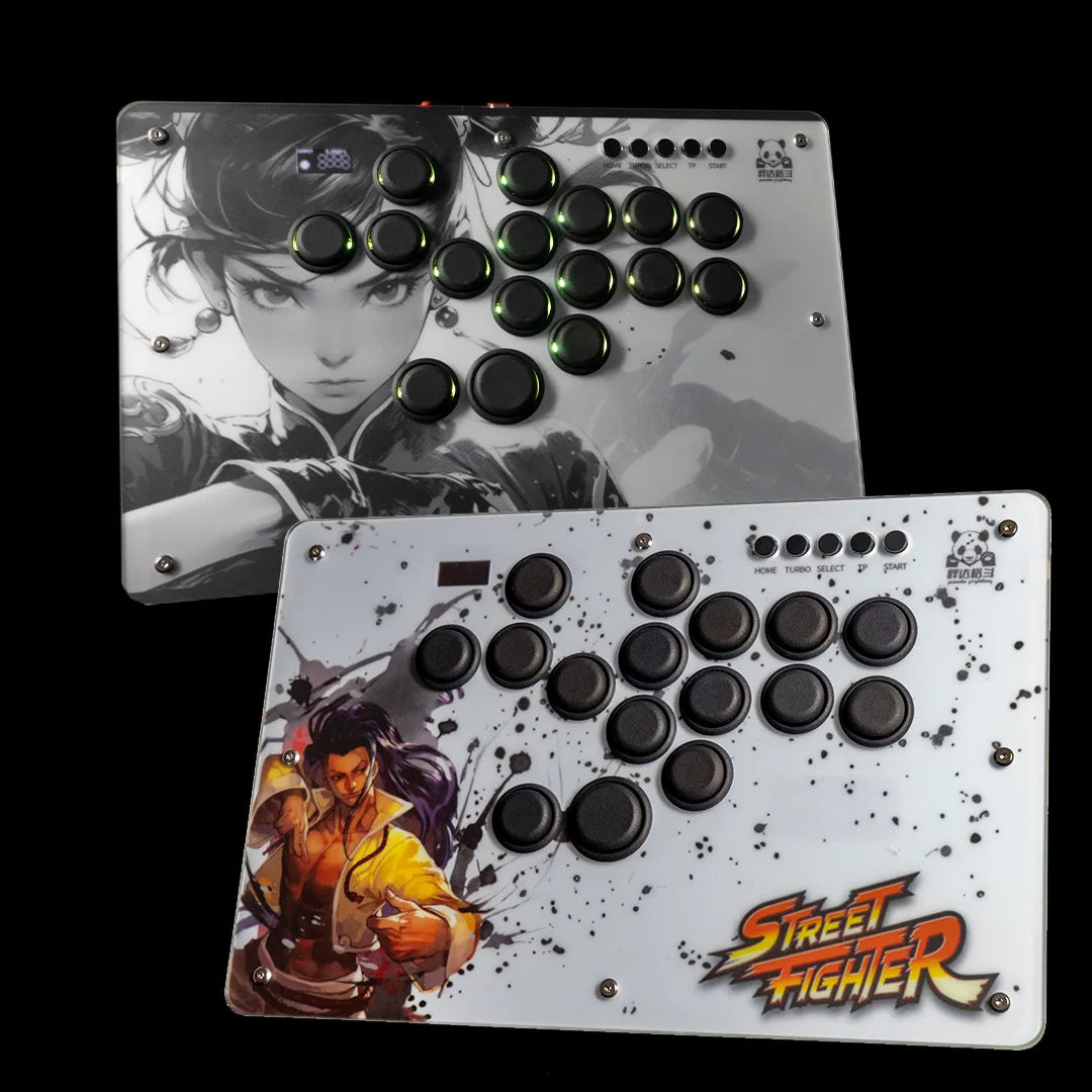 Panda Hitbox Deluxe Custom Panel Fighting Game Joystick Controller Arcade Fighting Stick For PS4/PS3/PC/Switch