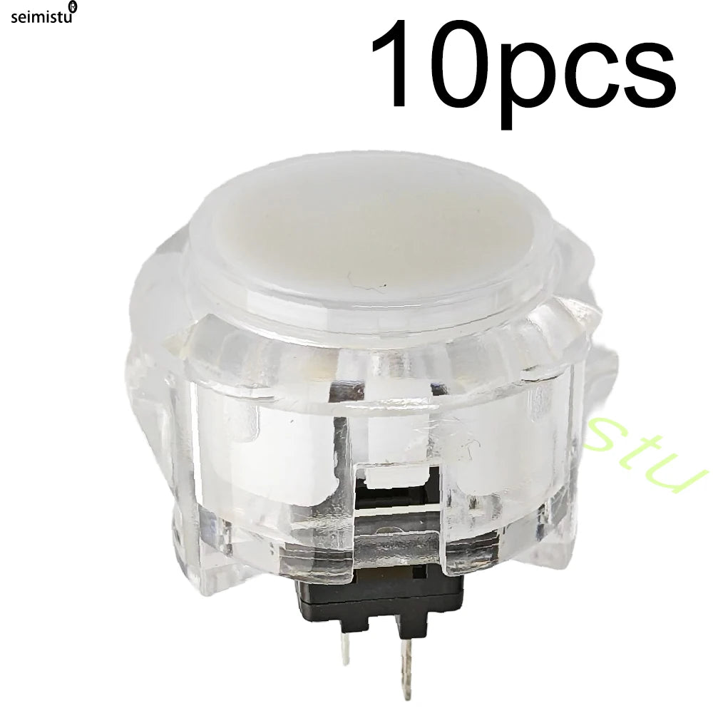 10pcs Clear Push Button 24mm 30mm Durable Multicade Video Game Console Copy Sanwa Obsc Hitbox Controller Tablero Arcade Pc Neo G