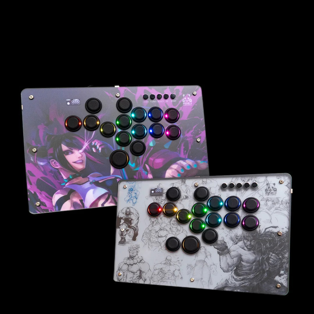 Panda Hitbox Deluxe Custom Panel Fighting Game Joystick Controller Arcade Fighting Stick For PS4/PS3/PC/Switch