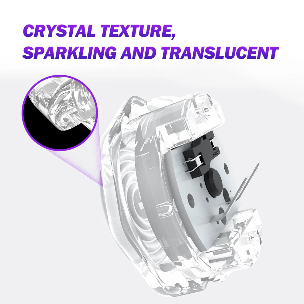Arcade Fighting Keyboard Crystal Buckle Buttons Ultra-slim Design Professional Response Kailh Choc V2 Low Profile Switch For Hit